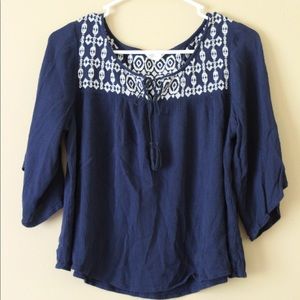 Aeropostale Navy Blouse